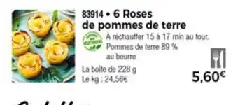 Thiriet 6 Roses de pommes de terre offre