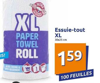 Action Essuie-tout Xl offre