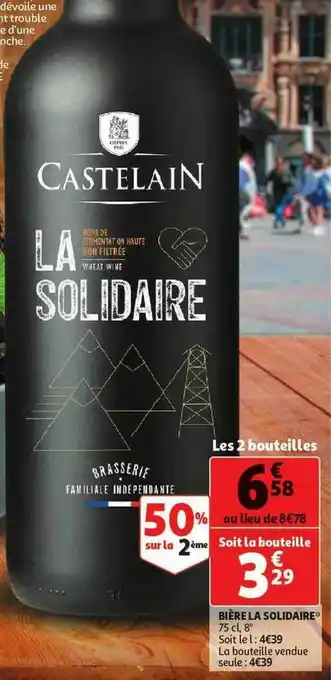 Auchan Direct Bière La Solidaire offre