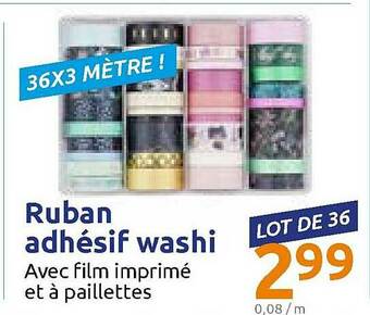 Action Ruban Adhésif Washi offre