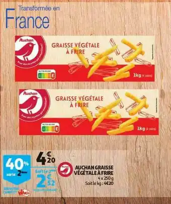 Auchan Direct Auchan Graisse Végétale à Frire offre