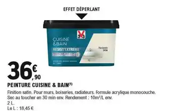 E.Leclerc Brico Peinture Cuisine & Bain V33 offre