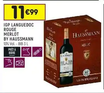 Igp Languedoc Rouge Merlot By Haussmann