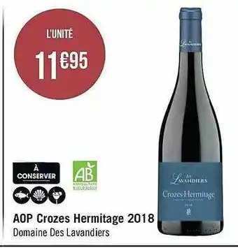 Aop Crozes Hermitage 2018 Domaine Des Lavandiers