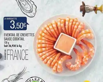 éventail De Crevettes Sauce Cocktail