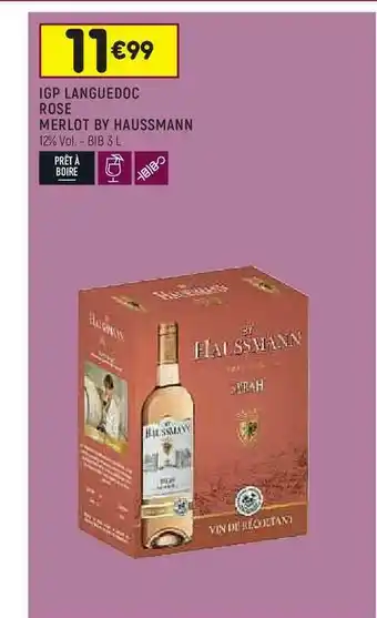 Leader Price Igp Languedoc Rosé Merlot By Haussmann offre