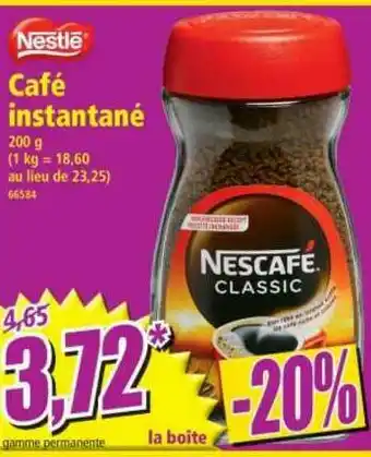 Norma Café Instantané Nestlé offre