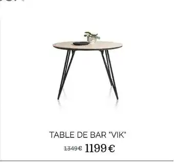 Xooon Table De Bar Vik offre