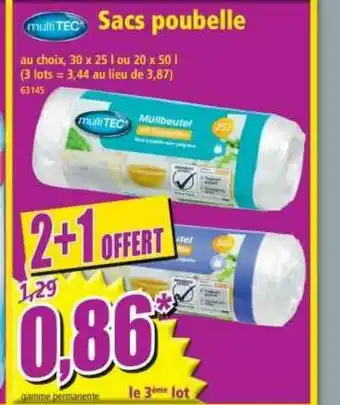 Norma Sacs Poubelle Multi Tec offre