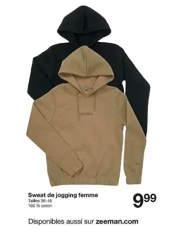Zeeman Sweat De Jogging Femme offre