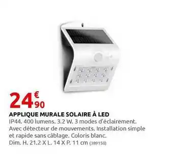Rural Master Applique Murale Solaire à Led offre