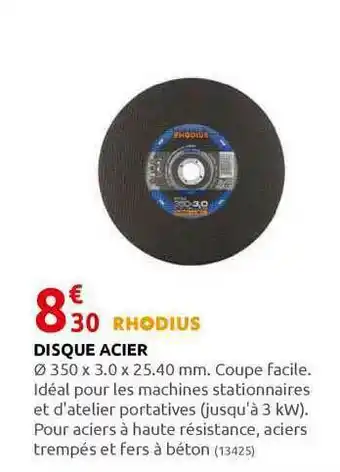 Disque Acier Rhodius