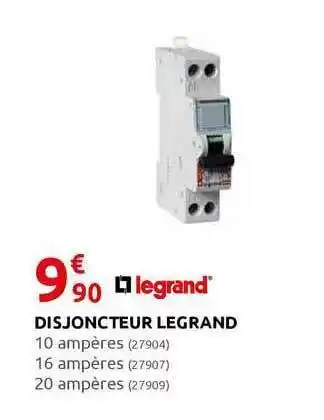 Rural Master Disjoncteur Legrand offre