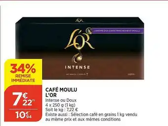 Maximarché Café Moulu L'or offre