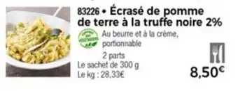 Thiriet Écrasé de pomme de terre à la truffe noire 2% offre