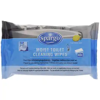 Action lingettes de nettoyage des toilettes Spargo offre