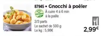 Thiriet Gnocchi à poêler offre