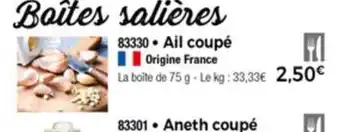 Thiriet Ail coupé offre