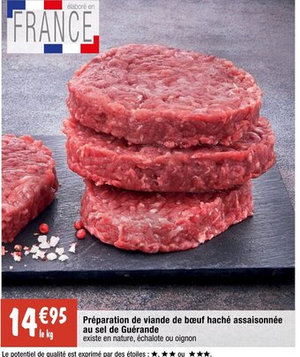 Migros Préparation de viande de bœuf haché assaisonnée au sel de Guérande offre