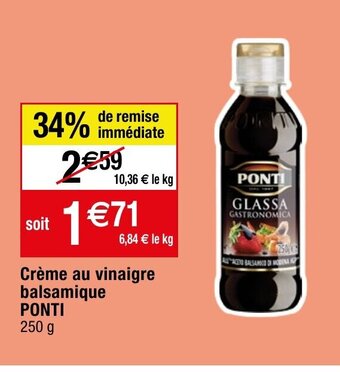 Migros Crème au vinaigre balsamique offre