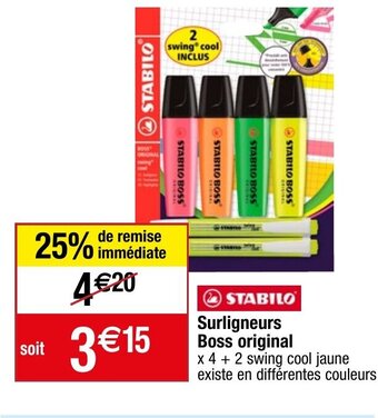 Migros Surligneurs Boss original offre