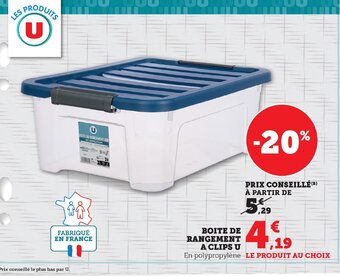 BOITE DE RANGEMENT a clips PRODUITS