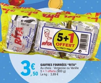 E.Leclerc GAUFRES FOURRÉES Rita offre