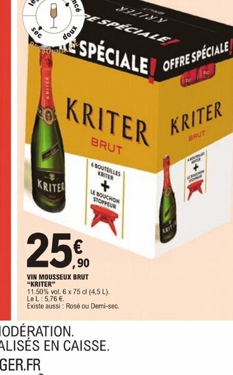 VIN MOUSSEUX BRUT "KRITER"