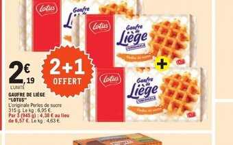 E.Leclerc GAUFRE DE LIÈGE "LOTUS" offre