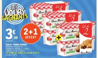 E.Leclerc SABLÉS "BONNE MAMAN" offre