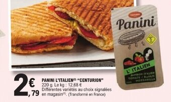E.Leclerc PANINI L'ITALIEN(²) "CENTURION" offre