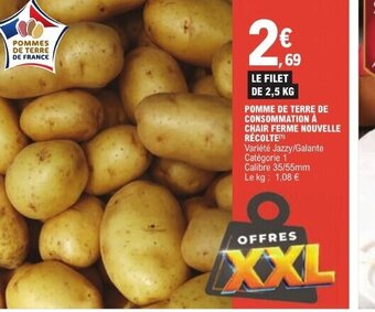 E.Leclerc POMME DE TERRE DE CONSOMMATION À CHAIR FERME NOUVELLE offre