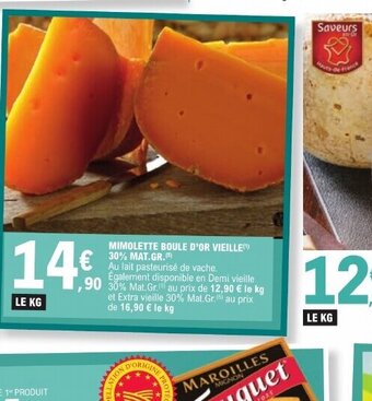 E.Leclerc MIMOLETTE BOULE D'OR VIEILLE(¹) offre