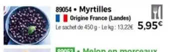 Thiriet Myrtilles offre