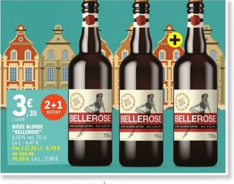 E.Leclerc BIÈRE BLONDE "BELLEROSE" offre