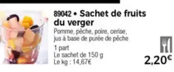 Thiriet Sachet de fruits du verger offre
