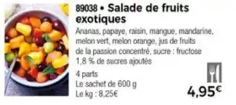 Thiriet Salade de fruits exotiques offre