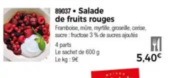 Thiriet Salade de fruits rouges offre
