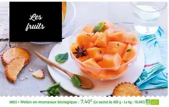Thiriet Melon en morceaux biologique offre