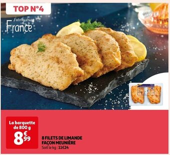 Auchan 8 FILETS DE LIMANDE FAÇON MEUNIÈRE offre
