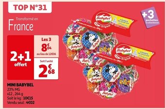 Auchan MINI BABYBEL offre