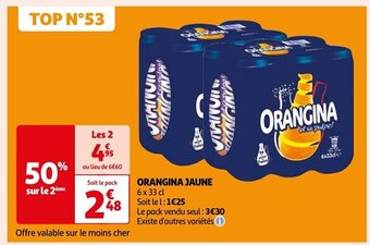 Auchan ORANGINA JAUNE offre