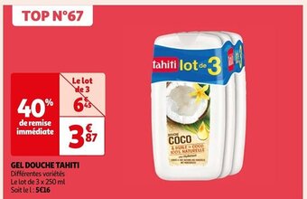Auchan GEL DOUCHE TAHITI offre