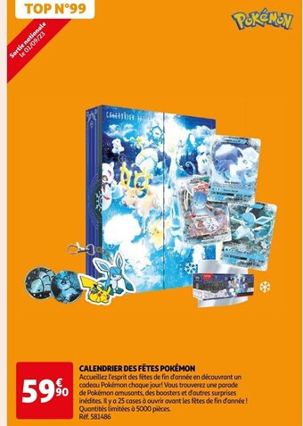 Auchan CALENDRIER DES FÊTES POKÉMON offre