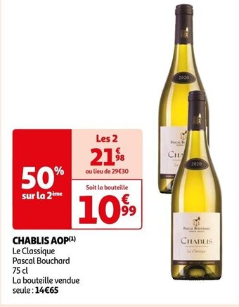 Auchan CHABLIS AOP(¹) offre