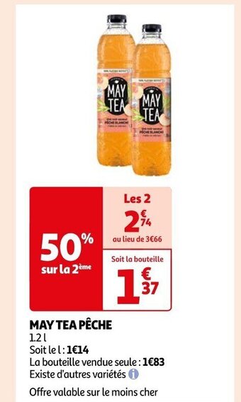 Auchan MAY TEA PÊCHE offre