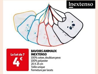Auchan BAVOIRS ANIMAUX INEXTENSO offre