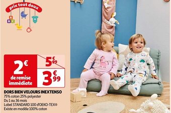 Auchan DORS BIEN VELOURS INEXTENSO offre