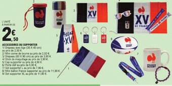 E.Leclerc ACCESSOIRES DU SUPPORTER offre