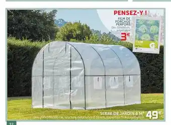 Gifi Film De Forçage Perforé Serre De Jardin 6 M2 offre